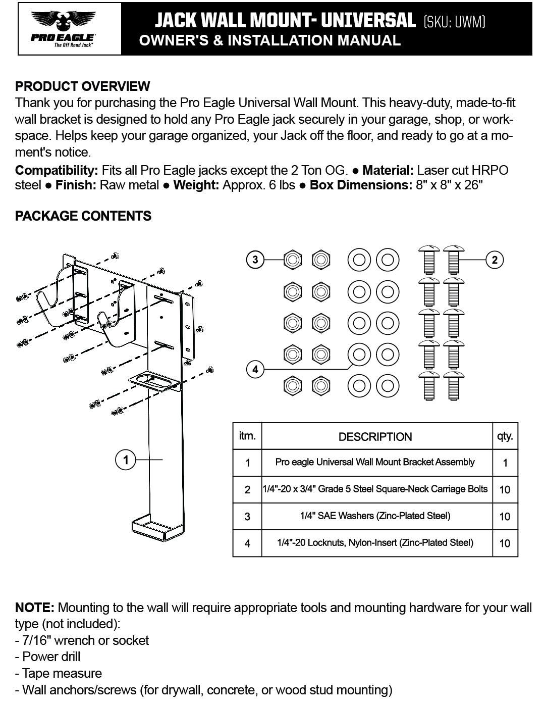 Universal Wall Mount