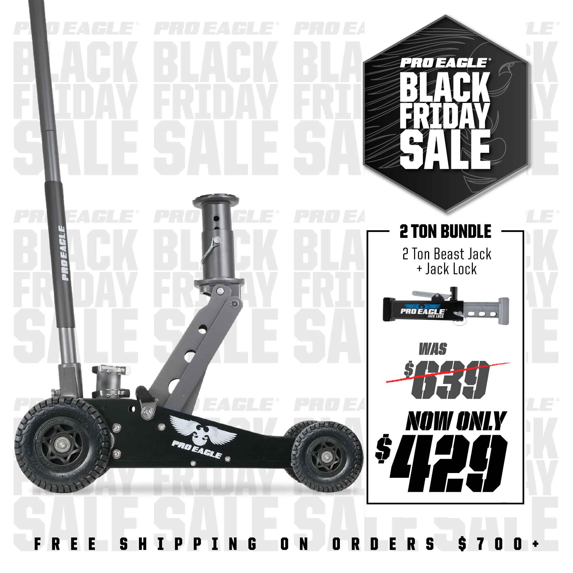 2 Ton Big Wheel Off Road Jack "The Beast"