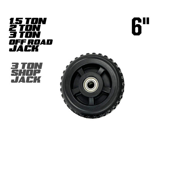 6&#39;&#39; Off Road Wheel - 1.5 Ton Off Road Jack / 3 Ton Shop Jack (Rear) - 2/3 Ton Off Road Jacks (Front)