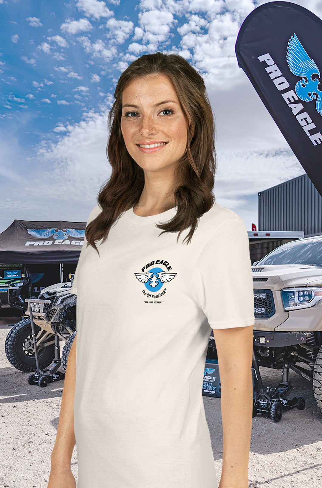 Pro Eagle Glamis Bums ShortSleeve Unisex TShirt White