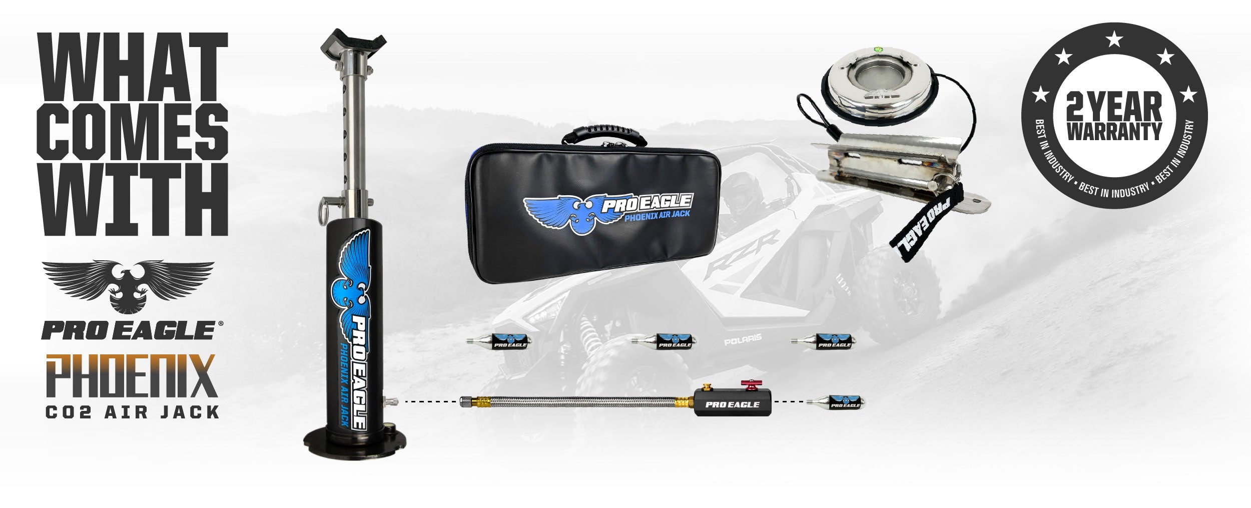 Phoenix Air Jack – Quick Lift Pneumatic Air Jack | Pro Eagle