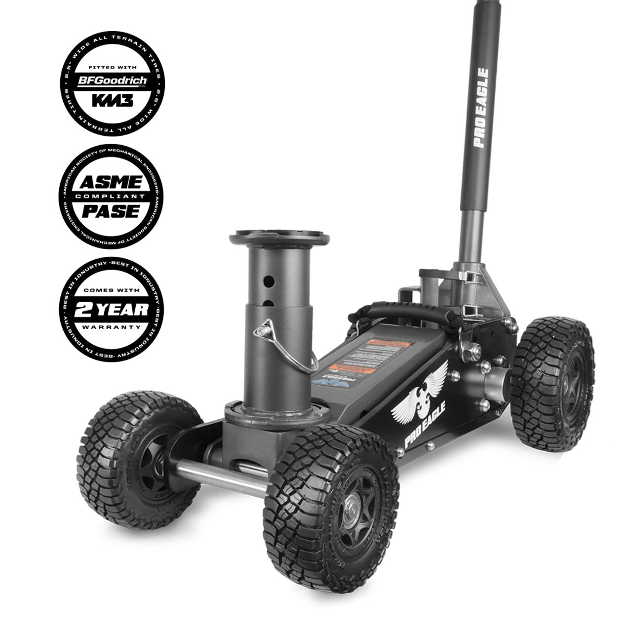 2 ton Big Wheel Floor Jack – All Terrain Hydraulic Jack | Pro Eagle