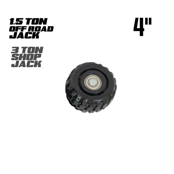 4&#39;&#39; Off Road Wheel - 1.5 Ton Off Road Jack - 3 Ton Shop jack (Front)