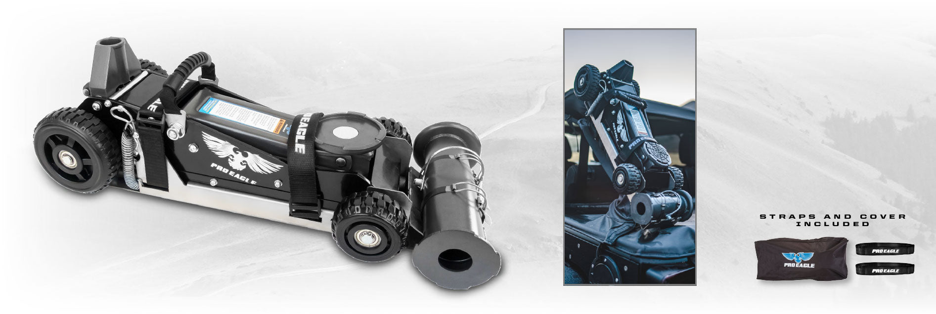 1.5 Ton Big Wheel Jack – Lightweight Off Road Jack | Pro Eagle