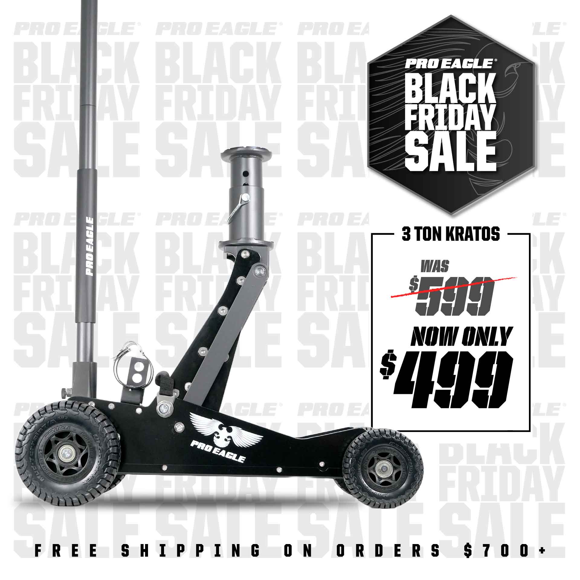 3 Ton Big Wheel Off Road Jack "Kratos"