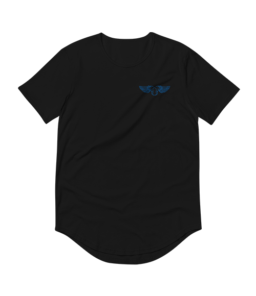 Pro Eagle - Curved Hem T-Shirt - Embroidered